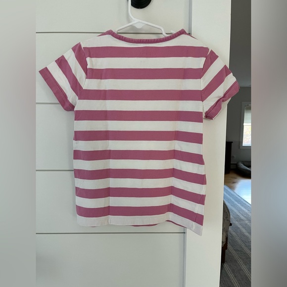 Mini Boden Kids' Stripe Turtle Appliqué Cotton Graphic T-Shirt, 7-8. - Picture 4 of 5